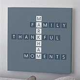 Family Crossword Personalized Canvas Prints - 27271
