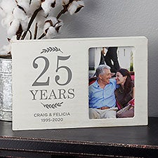 Love Everlasting Personalized Wood Anniversary Picture Frame - 27280
