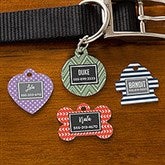 Pattern Play Personalized Dog ID Tags - 27312