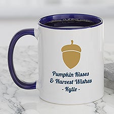 Personalized Fall Icon Ceramic Coffee Mugs - 27316