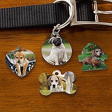 Photo Upload Personalized Dog ID Tags - 27322