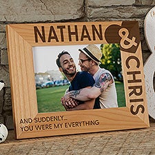 My Heart Engraved Wood Picture Frames - 27332