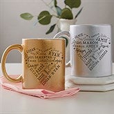 Close to Her Heart Personalized Glitter Coffee Mugs - 27355