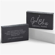 God Bless Engraved Marble Keepsake - 27387