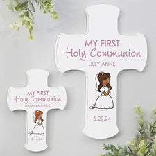 Personalized First Communion Cross for Girls - 27397
