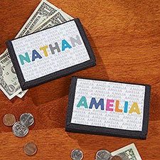 Vibrant Name Personalized Kids Wallets - 27401