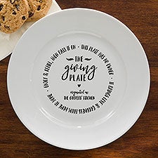 The Giving Plate Personalized Round Plate - 27409