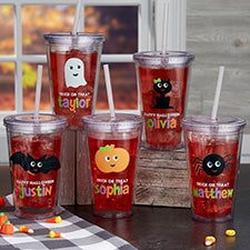 Halloween Character Personalized Insulated Acrylic Tumblers - 27413