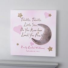 Personalized Baby Wall Art - Twinkle, Twinkle - 2742