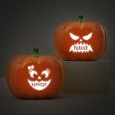 Jack-o'-Lantern Personalized Light Up Resin Pumpkin - 27431
