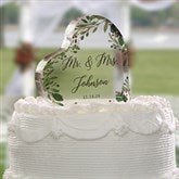 Laurels of Love Personalized Wedding Cake Topper - 27435