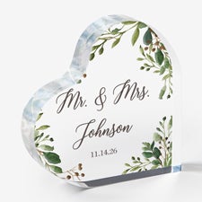 Laurels of Love Personalized Wedding Cake Topper - 27435