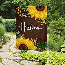 Summertime Sunflowers Personalized Garden Flag - 27438