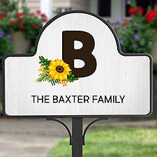 Summertime Sunflowers Personalized Magnetic Garden Sign - 27440