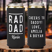 Rad Dad Personalized Slim Can Cooler - 27454
