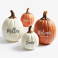 Boo, Spooky, Welcome Personalized Pumpkins - 27462