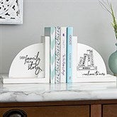 Family Story Personalized Wood Bookends - 27537