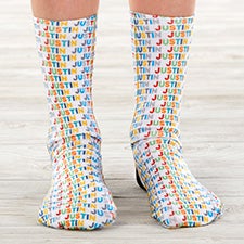 Vibrant Name Personalized Kids Socks For Boys - 27560