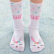 Easter Girl Personalized Kids Socks - 27614