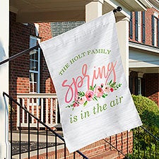 Spring is in the Air Personalized House Flag - 27651