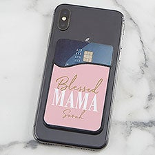 Blessed Mama Personalized Cell Phone Wallet - 27683