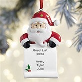 Santa's List Personalized Ornament - 27699