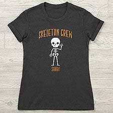 Skeleton Family Personalized Halloween Womens Shirts - 27706