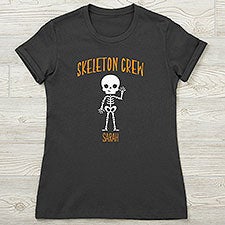 Skeleton Family Personalized Halloween Womens Shirts - 27706