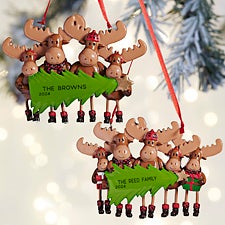 Moose Family Personalized Ornaments - 27715