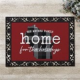 Home State for the Holidays Personalized Christmas Doormats - 27735