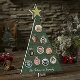 Photo Ornament Personalized Whitewashed Wood Tree - 27737