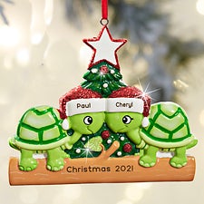 Turtle Couple Personalized Ornament - 27744