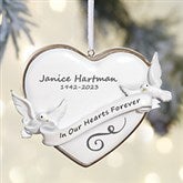 In Our Hearts Forever Personalized Memorial Ornament - 27748