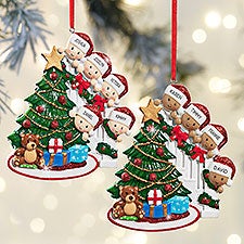 Peeking Christmas Family Personalized Ornament - 27753