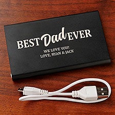 Best Dad Ever Personalized Portable Charger Power Bank - 27772