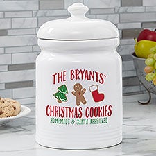Baking Spirits Bright Personalized Cookie Jar - 27804