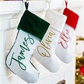 Scripty Name Personalized Christmas Stockings - 27868