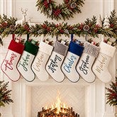 Scripty Name Personalized Christmas Stockings - 27868