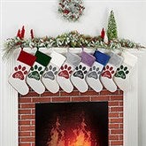 Pet Paw Personalized Pet Christmas Stockings - 27872