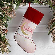 Beyond The Moon Personalized Babys First Christmas Stockings - 27874