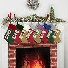 Dog Bone Personalized Dog Christmas Stockings - 27876