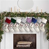 Festive Foliage Personalized Christmas Stockings - 27877