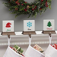 Choose Your Icon Personalized Christmas Stocking Holders - 27888