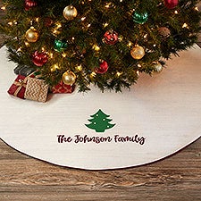 Choose Your Icon Personalized Christmas Tree Skirt - 27897