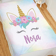 Personalized Unicorn Blankets - 27916