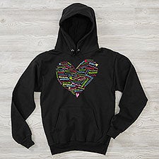 Her Heart of Love Personalized Womens Sweatshirts - 27933