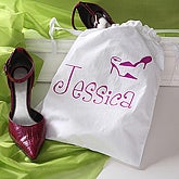 Personalized Womens Drawstring Shoe Bags - 2795