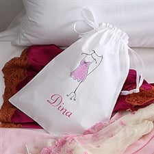 Ladies Personalized Drawstring Lingerie Bag - 2797