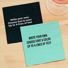 Write Your Own Personalized Cocktail Napkins - 27971D