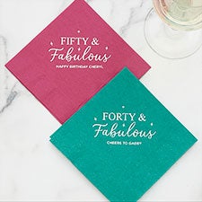 Birthday Personalized Cocktail Napkins - 27981D